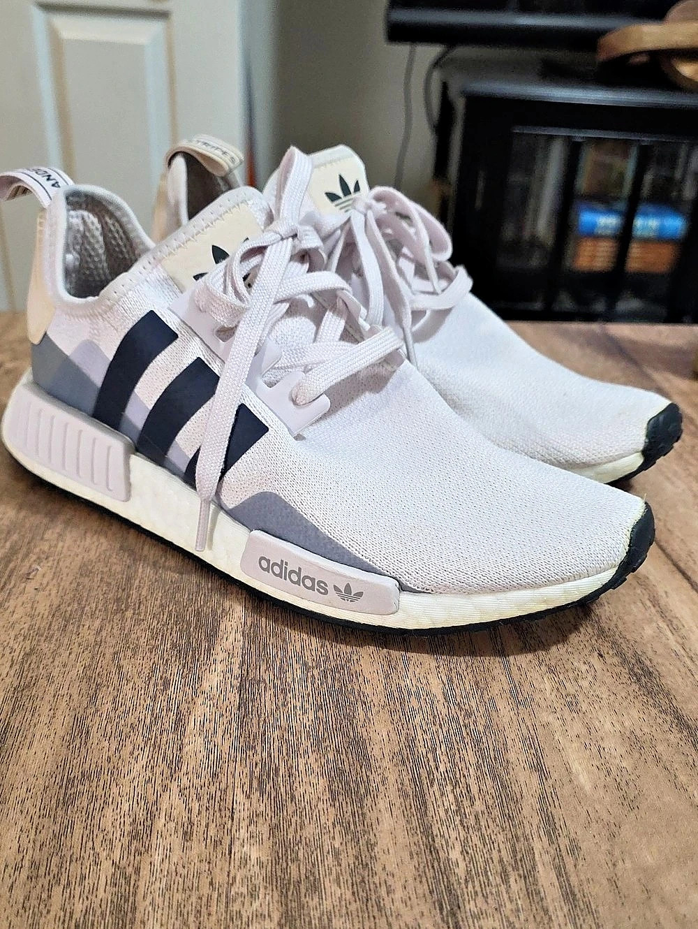 Adidas NMD_R1 NMD Sneakers White & Gray/Pale Purple